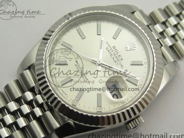 Edition ARF Dial 41 DateJust Silver Best Steel 904L Bracelet 1:1 126334 A2824 on Jubilee 0326